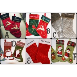 Bas de Noel Service de Broderie  BRO-120