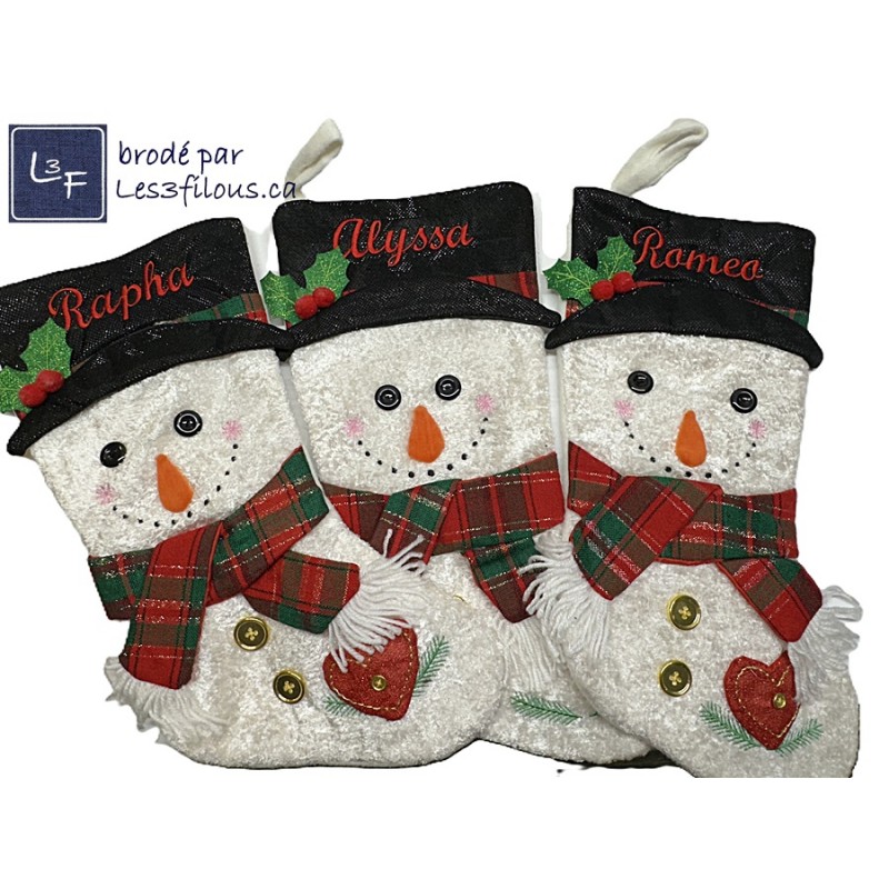 Bas de Noel Service de Broderie  BRO-120