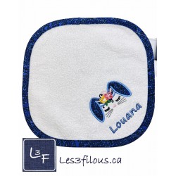 Lapin lapine Drap de Bain Brodé et Personnalisé DRA-025
