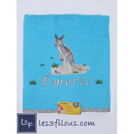 Kangourou Drap de Bain Brodé et Personnalisé DRA-096