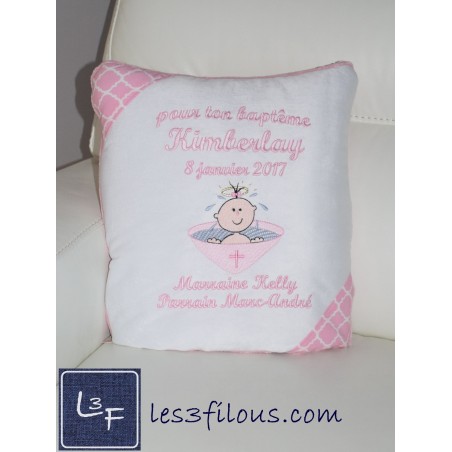Coussin Couverture Baptême EVE-003