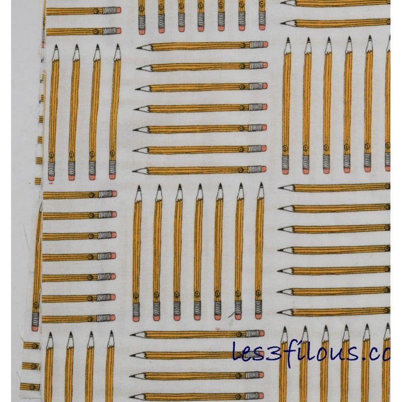 Crayons Ecole Tissu TIS-0800