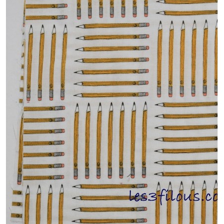 Crayons Ecole Tissu TIS-0800