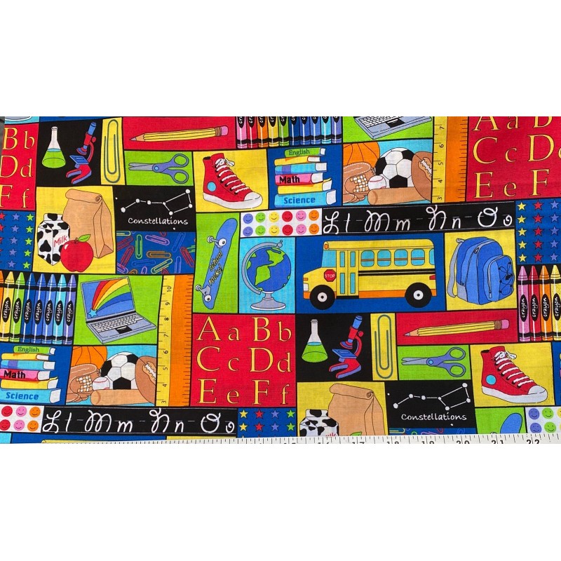 Ecole Étudiant Autobus Tissu TIS-0891*