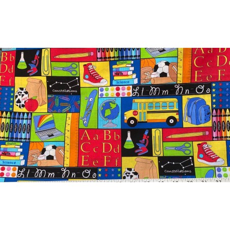 Ecole Étudiant Autobus Tissu TIS-0891*