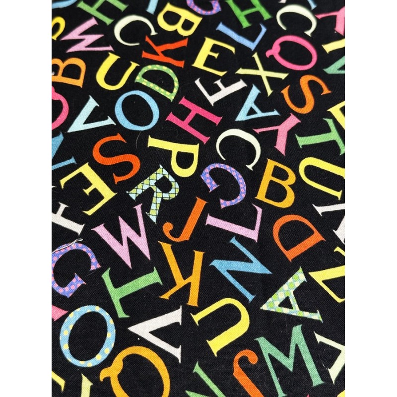 Ecole Lettre et Alphabet Tissu TIS-0892*