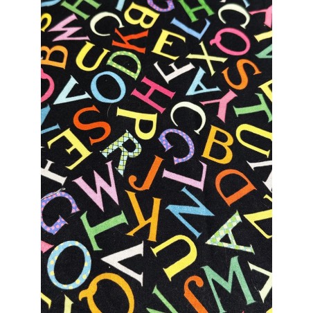 Ecole Lettre et Alphabet Tissu TIS-0892*