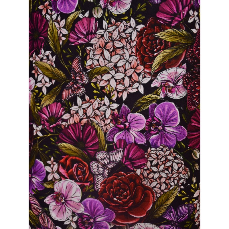 Fleurs et Papillon TIS-0990*