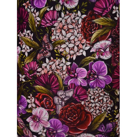 Fleurs et Papillon TIS-0990*