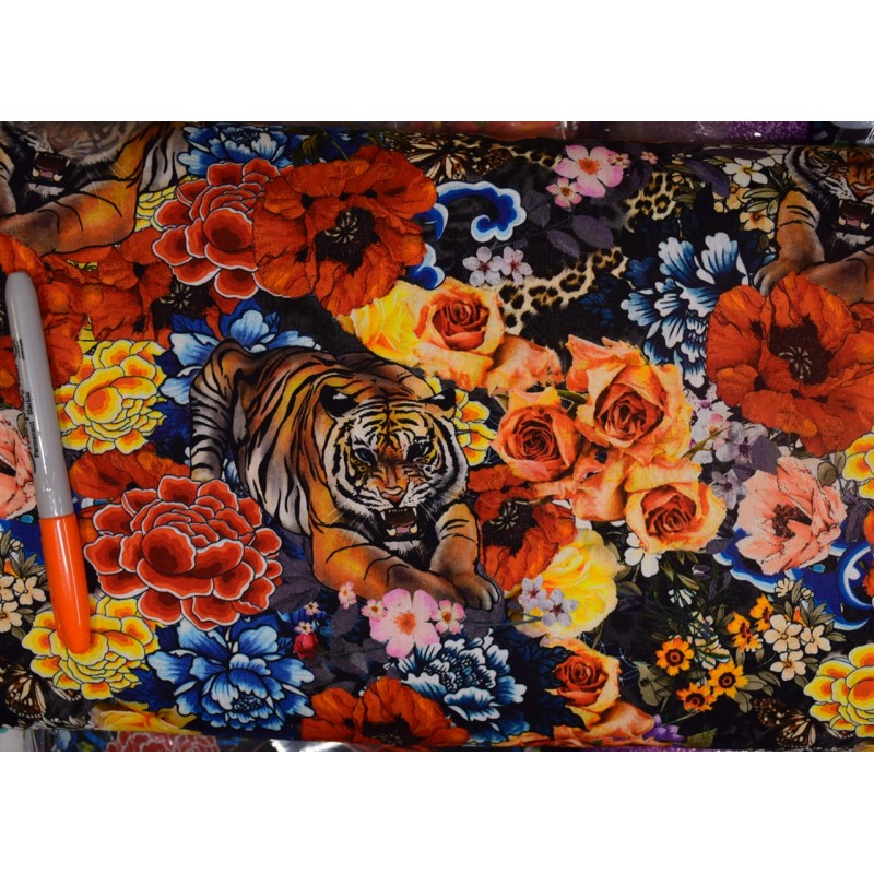Fleurs et Tigre TIS-0991