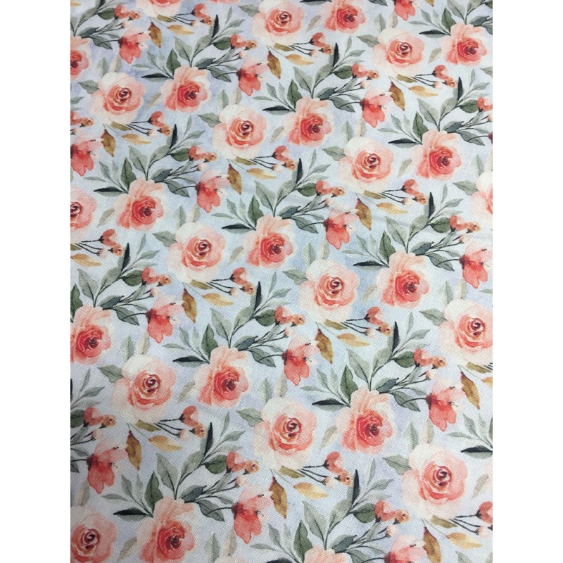 Fleurs Roses Corails TIS-0994*