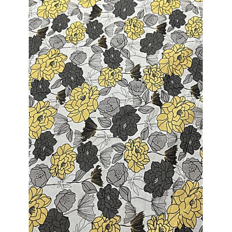 Fleurs Jaunes et Grises TIS-1010*