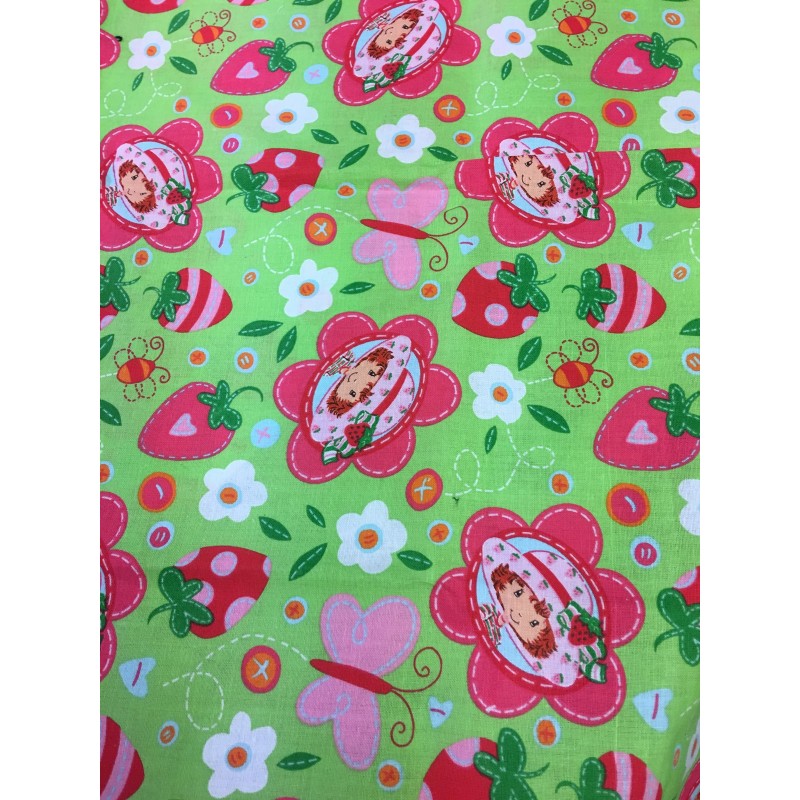Fraisinette Charlotte aux Fraises Tissu TIS-1080