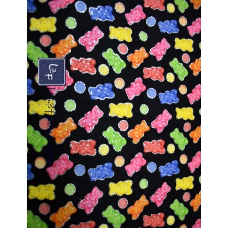 Jujube Ourson en Gélatine avec paillettes Argentées TIS-1281*