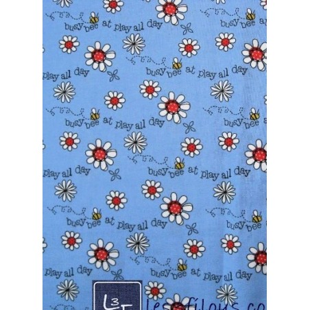 Fleurs Marguerites Abeilles Bee Busy TIS-1029