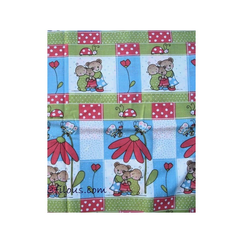 Ourson Teddy Bear et Fleurs TIS-1662