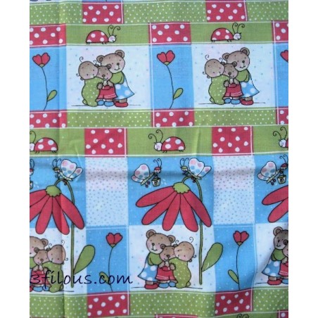 Ourson Teddy Bear et Fleurs TIS-1662