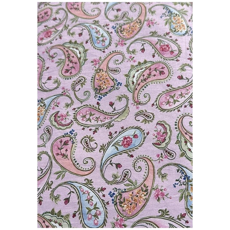 Paisley Fleurs  Rose TIS-1714
