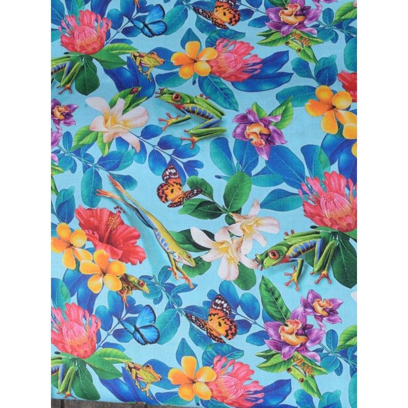 Papillons Fleurs Grenouilles TIS-1769