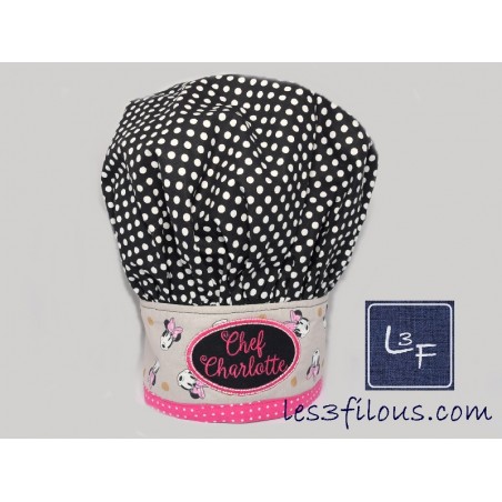 Toque Souris Minnie brodée à votre nom TOQ-007