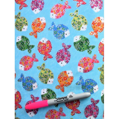 Poisson avec Paillettes Argentées TIS-2140