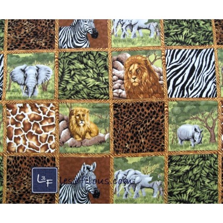 Safari  Jungle Lion Tigre Zebre Elephant Rhinoceros TIS-2320