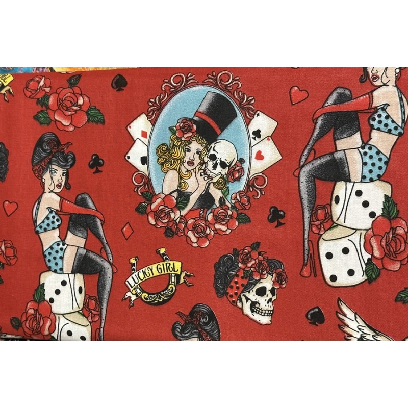 Tête de Mort Jeux de Dés Lucky Girl TIS-2510