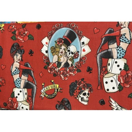 Tête de Mort Jeux de Dés Lucky Girl TIS-2510