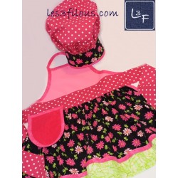 Toque Fleurs brodée à votre nom TOQ-011