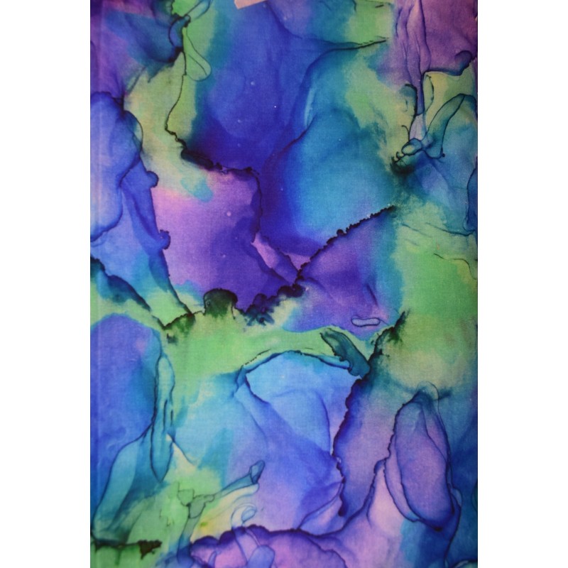 Aquarelle Mauve Vert Bleu TIS-3090*