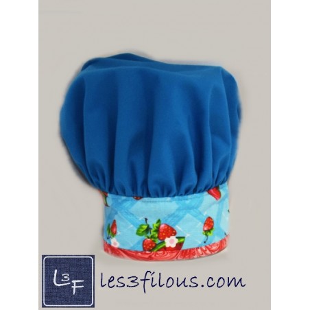 Toque Fraises brodée à votre nom TOQ-016