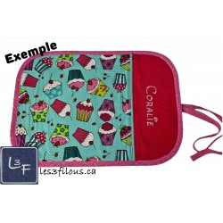 Cupcake Gateau Napperon avec Pochette Prêt à Broder NAP-317P