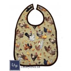 Coq Poules Tissu TIS-0771