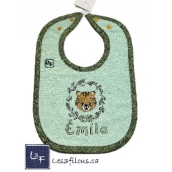 Tigre Serviette Capuchon Brodée et Personnalisée DOU-007