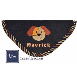 Chien Bavette  Bavette/Bavoir Brodé Personnalisé BAV-063