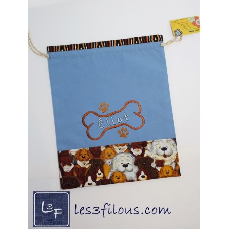 Sac à souliers Chiens os SAS-016