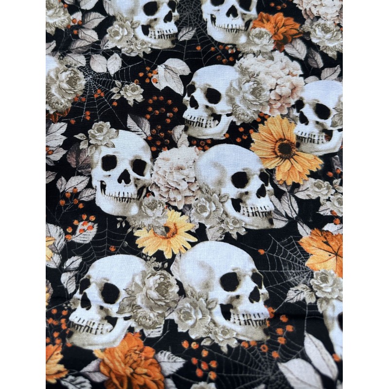 Tête de Mort Crane et Tournesols Automne Squelette TIS-2519*