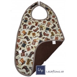 Western Cowboy Bavette Bavoir pour Adulte Format XL BAA-008