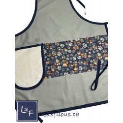 Pattes Chiens Chats sur fond Bleu Denim TIS-2004*