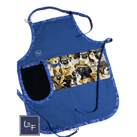 Chien à Chapeau Tablier pour enfant avec Essuie-mains prêt à Broder TEN-171P