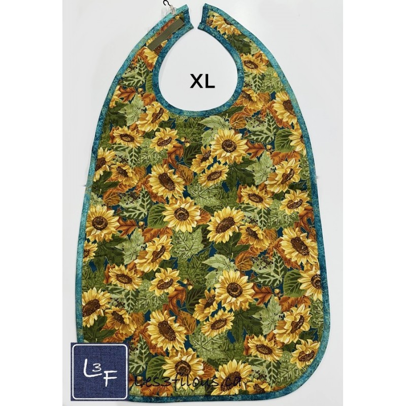 Tournesols Bavette Bavoir pour Adulte Format XL BAA-107