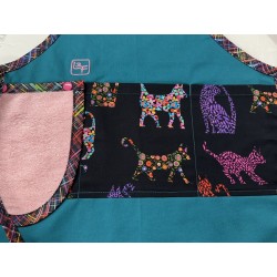 Chats Tablier Enfant avec essuie-mains Prêt à Broder TEN-238P