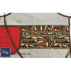 Pêche Camping Plein Air Nature Tablier Adulte avec Essuie-mains Prêt à Broder TEM-293P