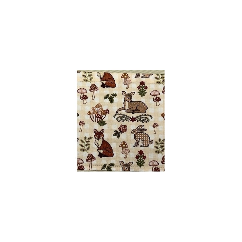 Animaux De la Forêt Lapin Faon Renard Biche Tissu TIS-0036*