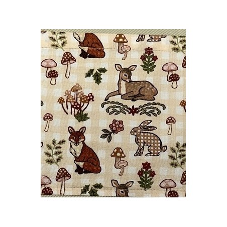 Animaux De la Forêt Lapin Faon Renard Biche Tissu TIS-0036*
