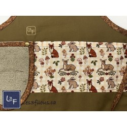 Animaux De la Forêt Lapin Faon Renard Biche Tissu TIS-0036*