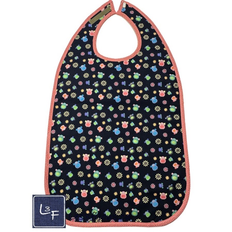 Chouette Hiboux Bavette Bavoir pour Adulte Format XL BAA-124P