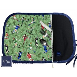 Joueurs de Soccer Sport Napperon avec Pochette Personnalisé Prêt à Broder NAP-391P