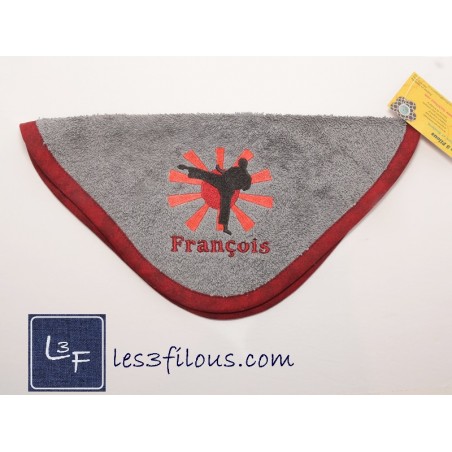 Karate Sport Débarbouillette Brodée et Personnalisée DEB-028