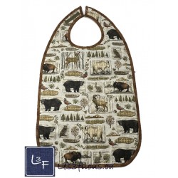 Animaux De la Forêt Lapin Ours Bison Canard Tissu TIS-0037*